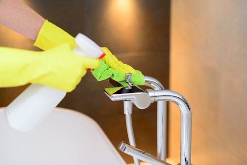 Waste handling and disposal during carpet cleaning service