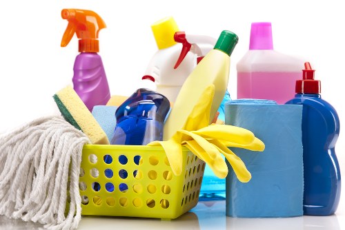 Edgware carpet cleaners preparing equipment safely in a home setting