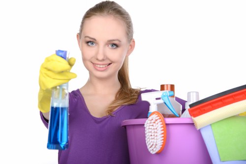 Edgware carpet cleaning team inspecting carpet fibers carefully